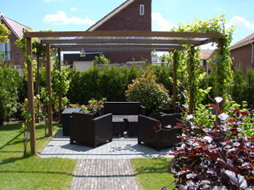 Verwonderend Tuinhuis, carport of pergola van hout plaatsen in uw tuin ZC-56